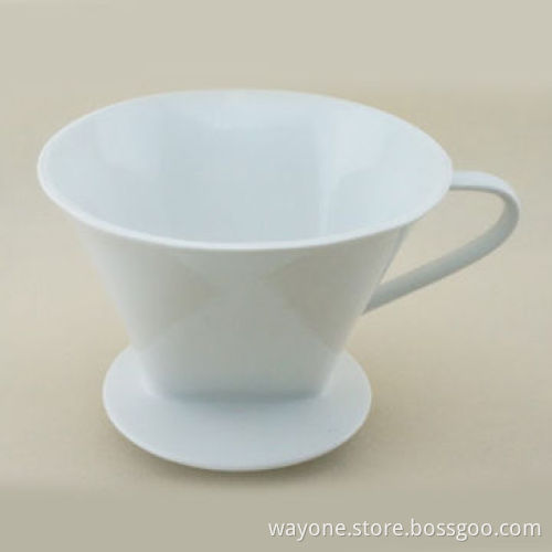 Porcelain Coffee Filter Cone, Wedge-shaped, 0.5 or 1.0L